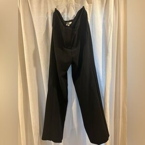 Chicos black high-waisted straight-leg trousers